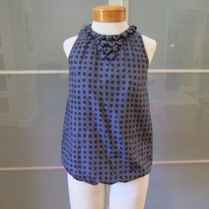 Eliot Bubble Hem Silk Tank Top